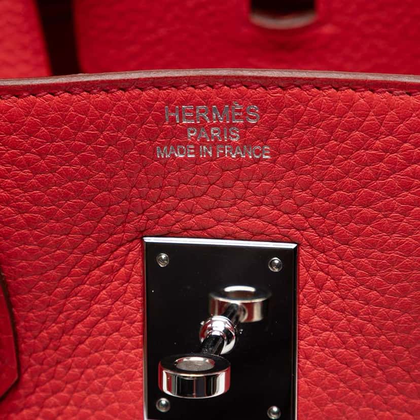 Hermès Clemence Birkin Retourne 35 Pink Leather Very good condition - Box View