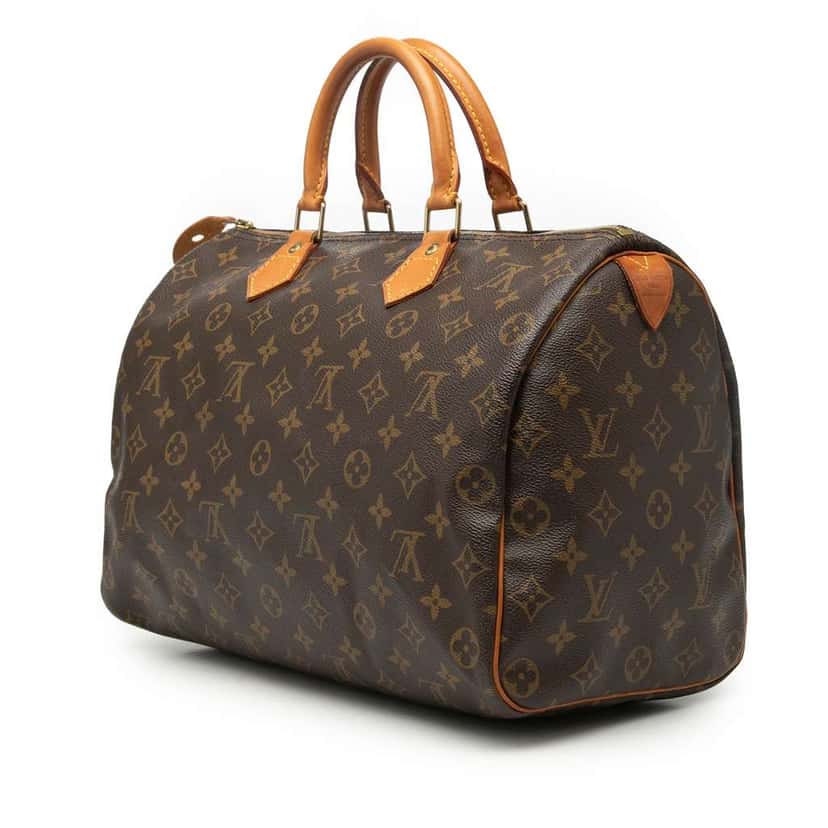 Louis Vuitton Monogram Speedy 35 Brown Very good condition - Back View