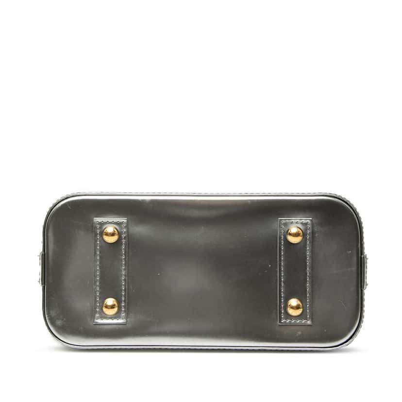 Louis Vuitton Monogram Vernis Alma BB Silver Leather Good condition - Inside View