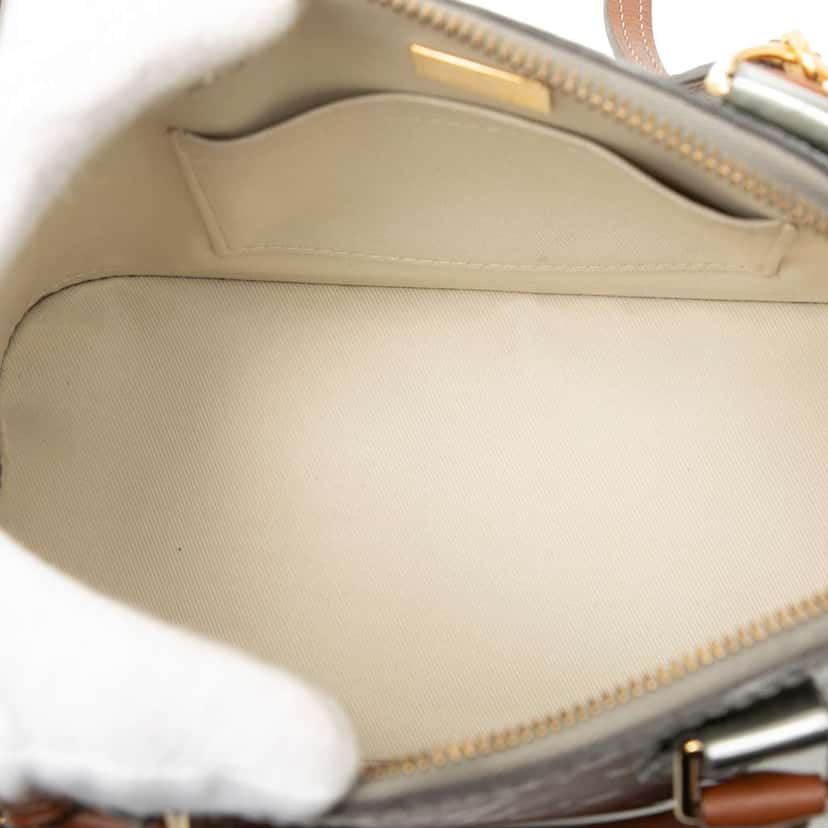 Louis Vuitton Monogram Vernis Alma BB Silver Leather Good condition - Model View