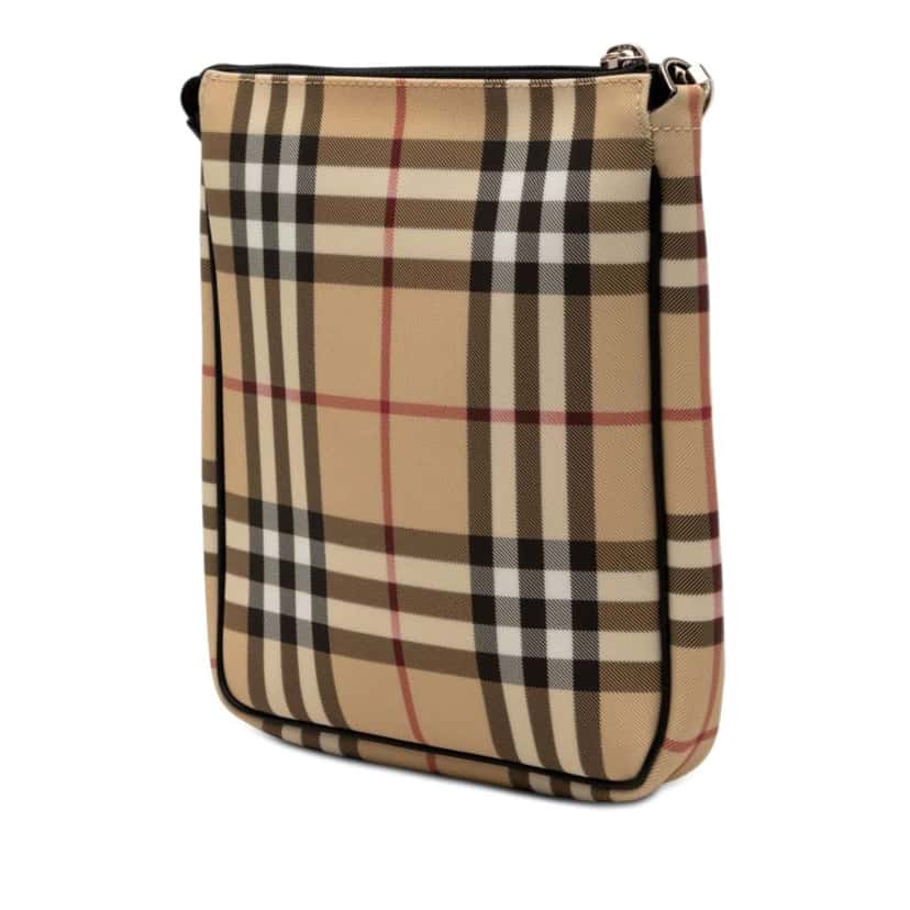 Burberry House Check Canvas Crossbody Beige Canvas Very good condition - Back View