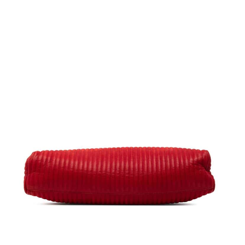 Chanel Maxi Vertical Quilted Calfskin Mademoiselle Lock Bijoux Flap Red Leather Very good condition - Inside View