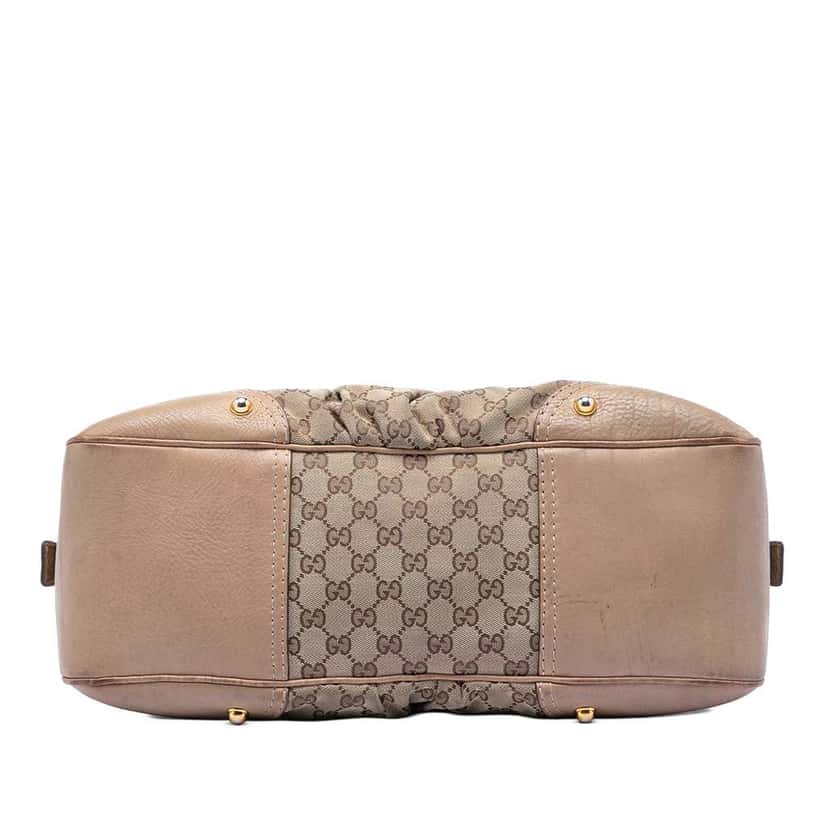 Gucci GG Canvas Jockey Boston Bag Beige Canvas Very good condition - Inside View
