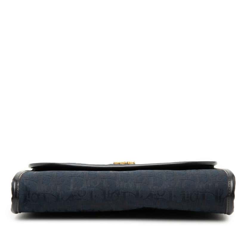 Dior Diorissimo Trotter Canvas Chain Crossbody Blue Canvas Very good condition - Inside View