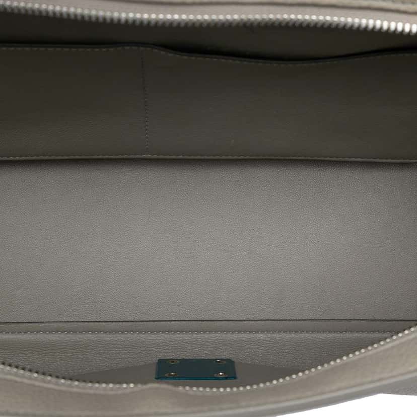 Celine Small Tricolor Leather Trapeze Satchel Grey Leather Very good condition - Model View