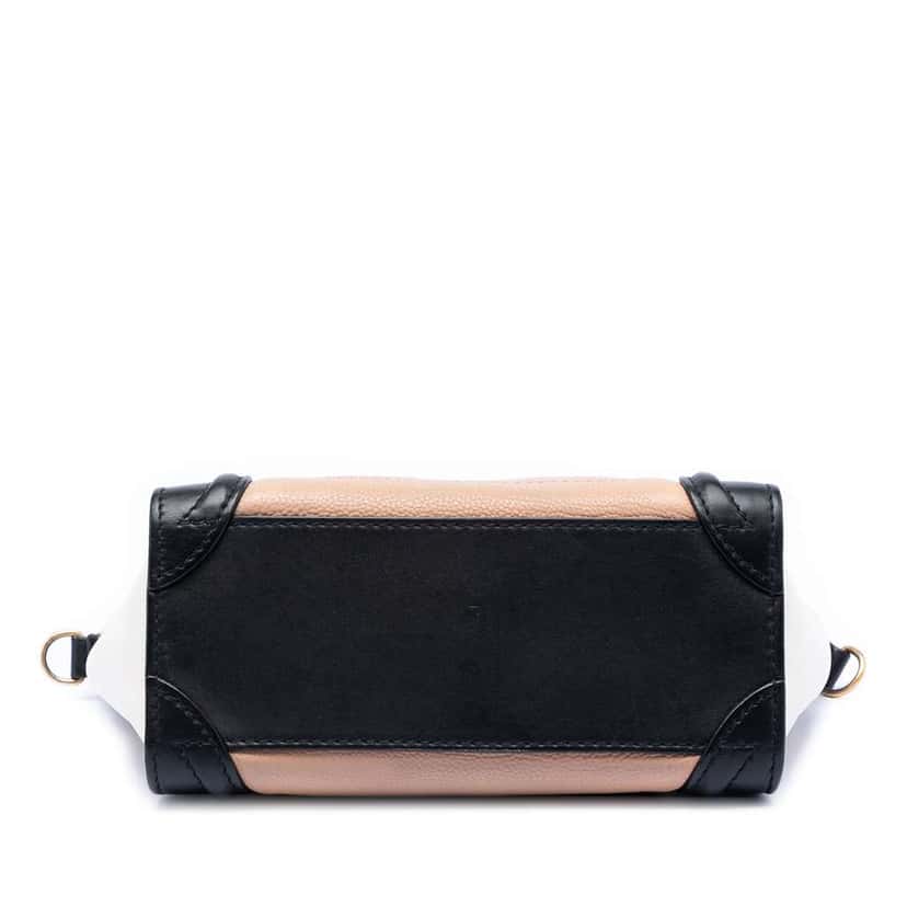 Celine Nano Tricolor Leather Luggage Tote Brown Leather Very good condition - Inside View