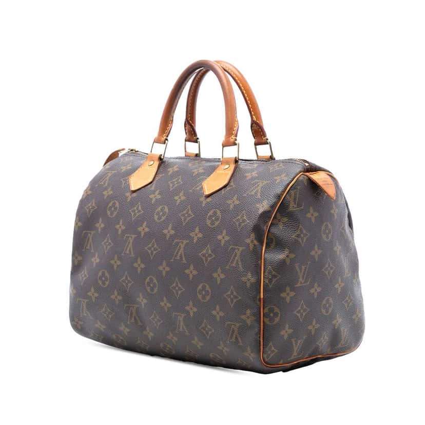 Louis Vuitton Monogram Speedy 30 Brown Very good condition - Back View