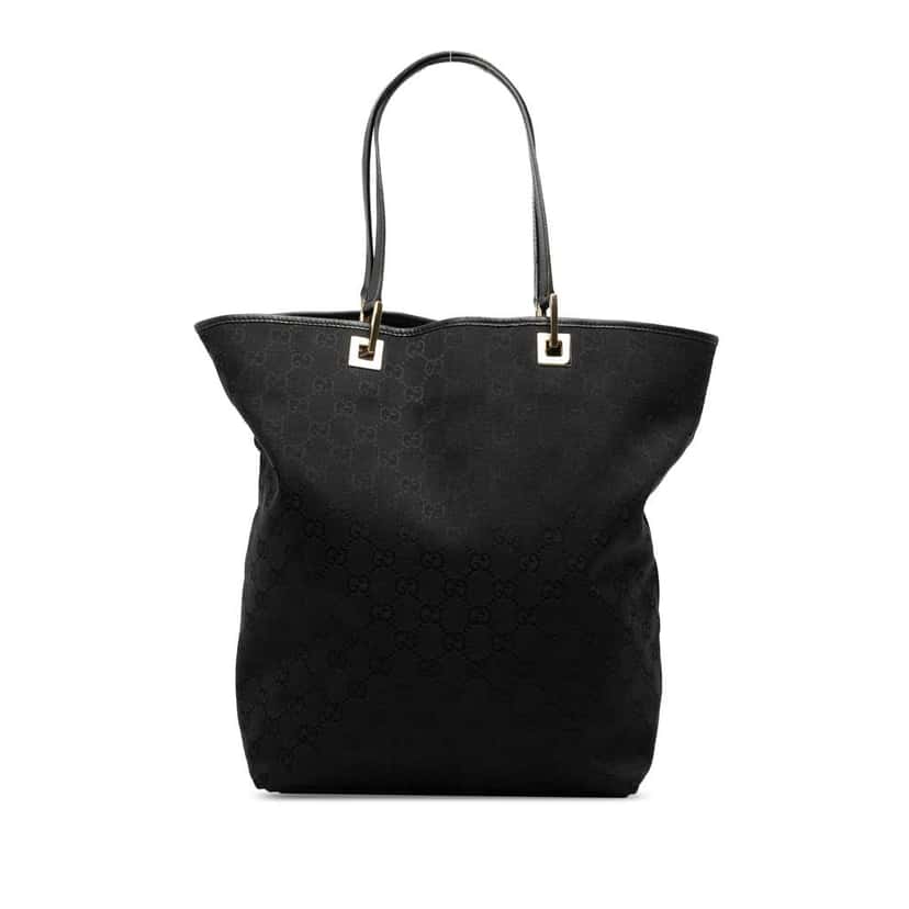 Gucci GG Canvas Tote Black Canvas Very good condition - Front View