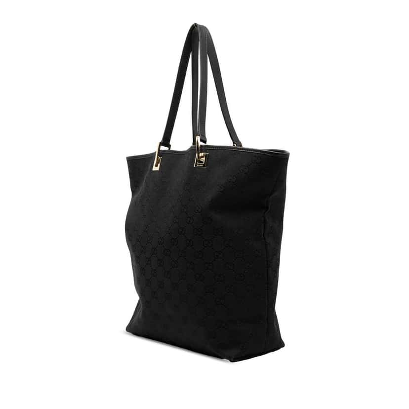 Gucci GG Canvas Tote Black Canvas Very good condition - Back View