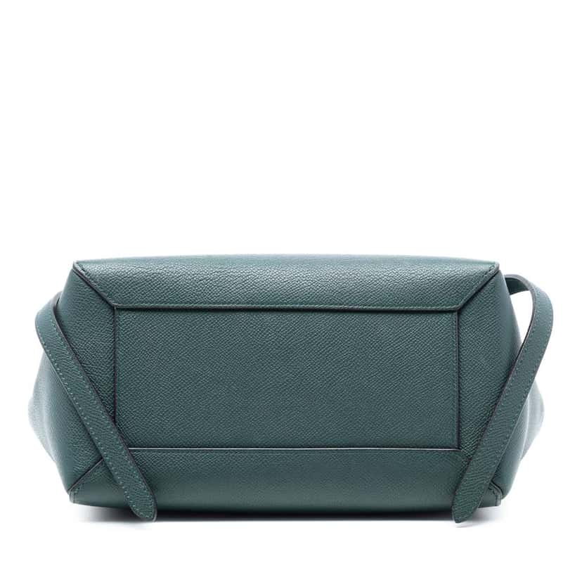 Celine Micro Grained Calfskin Belt Bag Green Leather Very good condition - Inside View