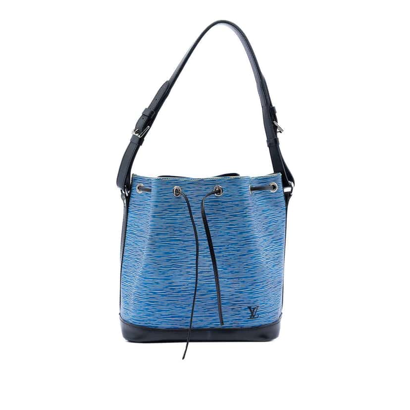 Louis Vuitton Epi Denim Petit Bicolor Noe Blue Leather Very good condition - Front View