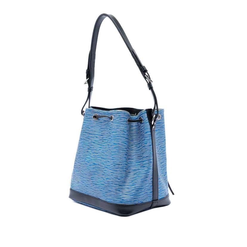 Louis Vuitton Epi Denim Petit Bicolor Noe Blue Leather Very good condition - Back View