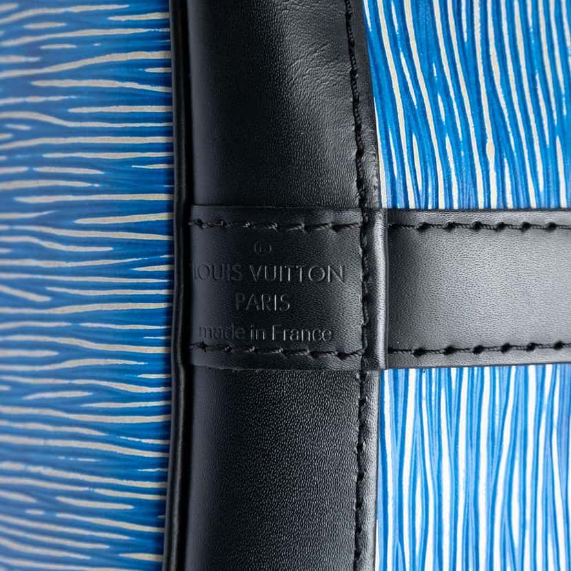 Louis Vuitton Epi Denim Petit Bicolor Noe Blue Leather Very good condition - Box View