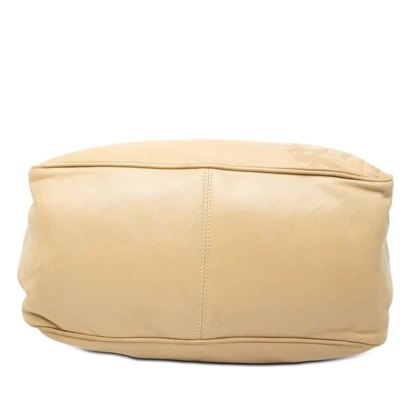 Loewe Leather Anagram Shoulder Bag Beige Leather Very good condition - Inside View