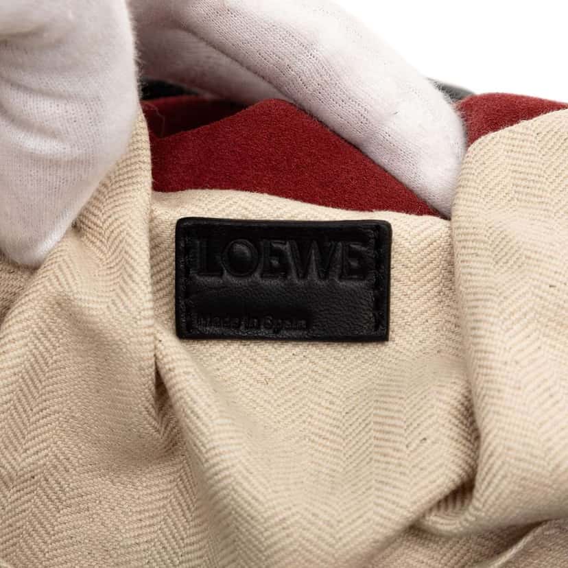 Loewe Suede Bounce Bag Red Leather Very good condition - Box View