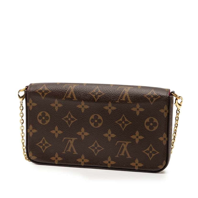 Louis Vuitton Monogram Pochette Felicie Brown Very good condition - Back View