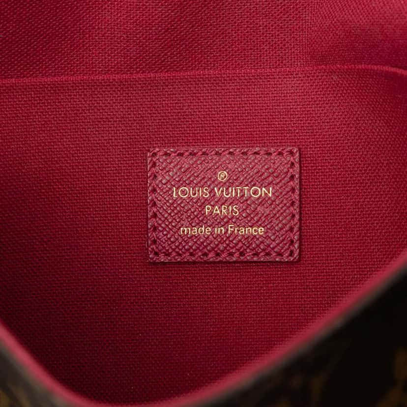 Louis Vuitton Monogram Pochette Felicie Brown Very good condition - Box View