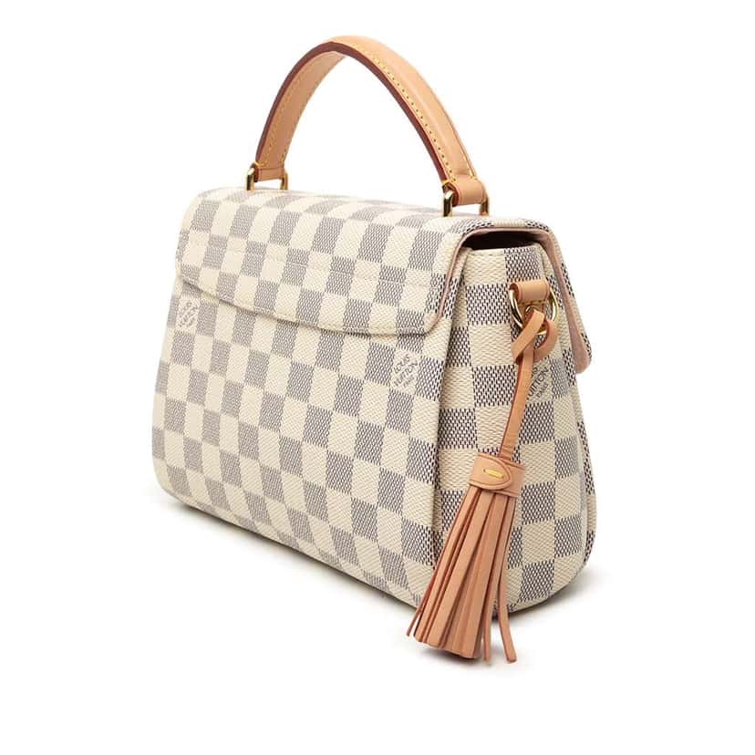 Louis Vuitton Damier Azur Croisette White Very good condition - Back View