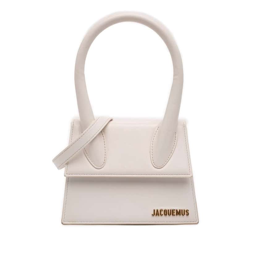 Jacquemus Leather Le Chiquito Moyen White Leather Good condition - Front View
