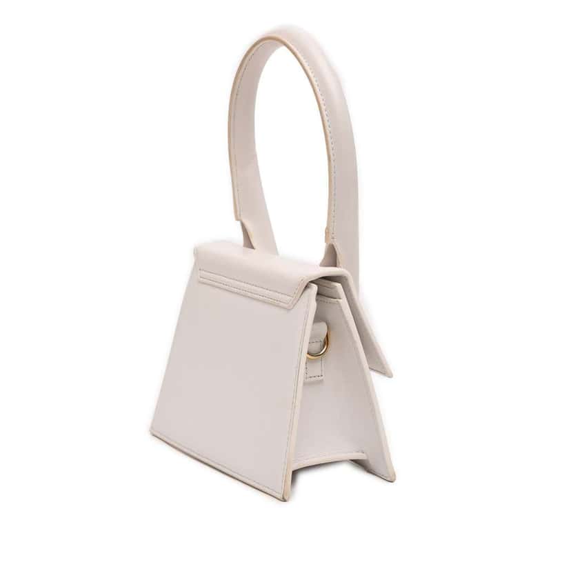 Jacquemus Leather Le Chiquito Moyen White Leather Good condition - Back View