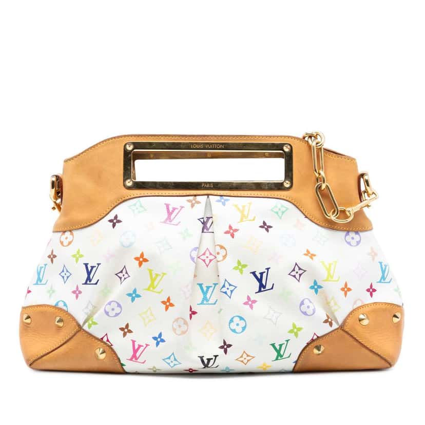 Louis Vuitton Monogram Multicolore Judy GM White Very good condition - Front View