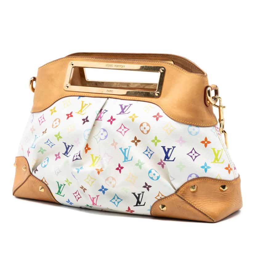 Louis Vuitton Monogram Multicolore Judy GM White Very good condition - Back View