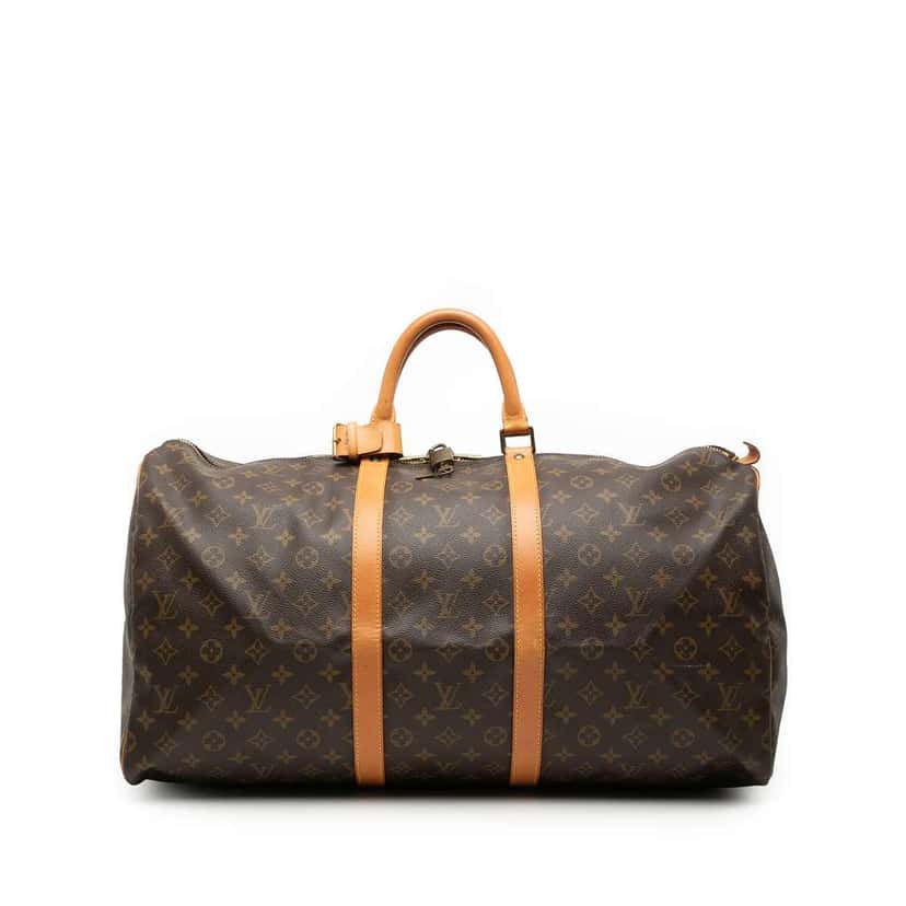 Louis Vuitton Monogram Keepall 55 Brown Good condition - Front View