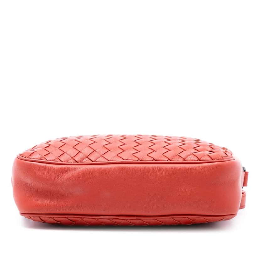 Bottega Veneta Small Nappa Intrecciato Camera Bag Orange Leather Very good condition - Inside View