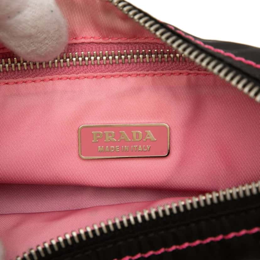 Prada Tessuto Bow Shoulder Bag Black Very good condition - Box View