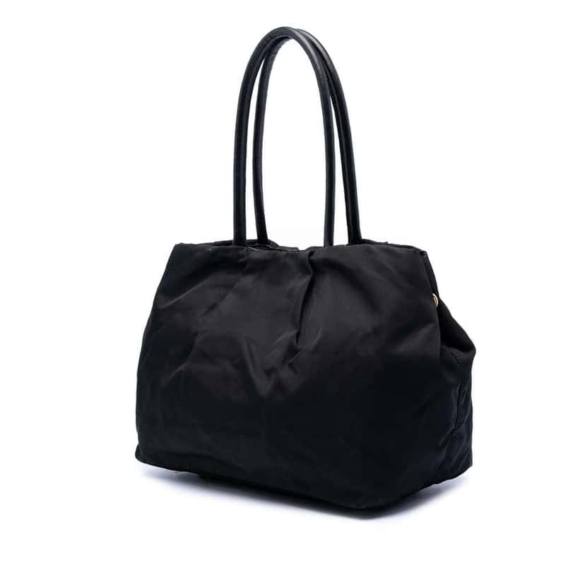 Prada Tessuto Fiocco Bow Handbag Black Very good condition - Back View