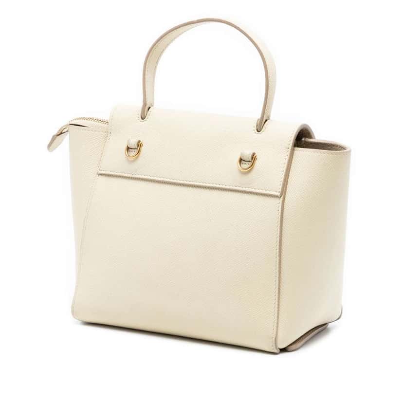 Celine Nano Grained Calfskin Belt Bag Brown Leather Very good condition - Back View