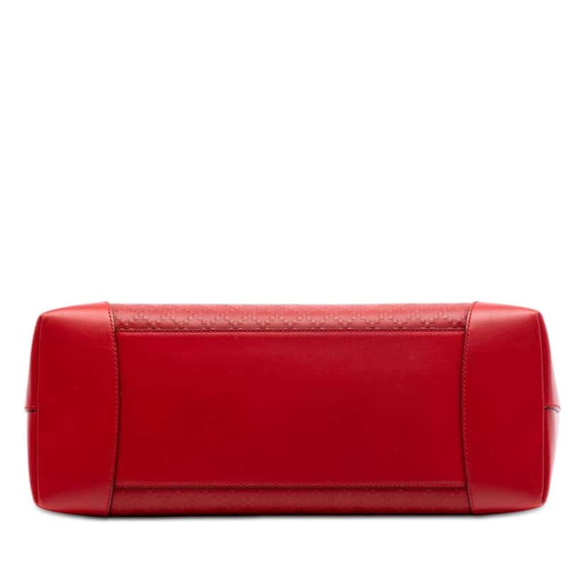 Gucci Leather Diamante Bright Hilary Lux Tote Red Leather Very good condition - Inside View