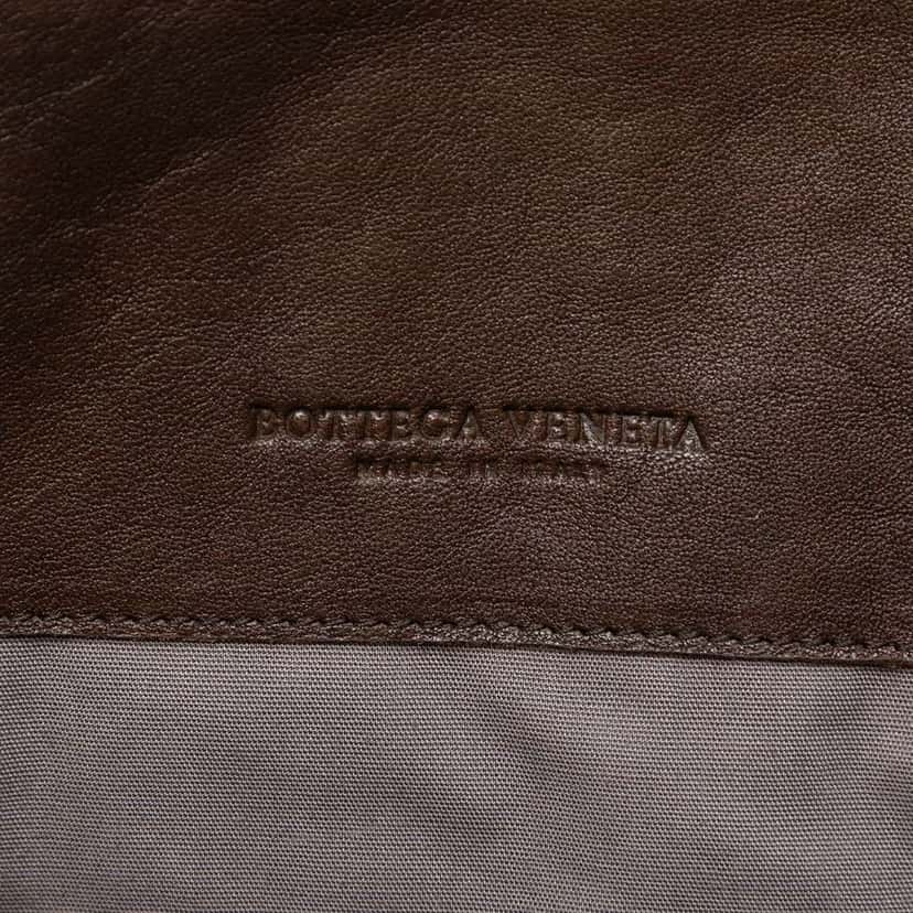Bottega Veneta Tricolor Nappa Intrecciato Clutch Brown Leather Very good condition - Box View