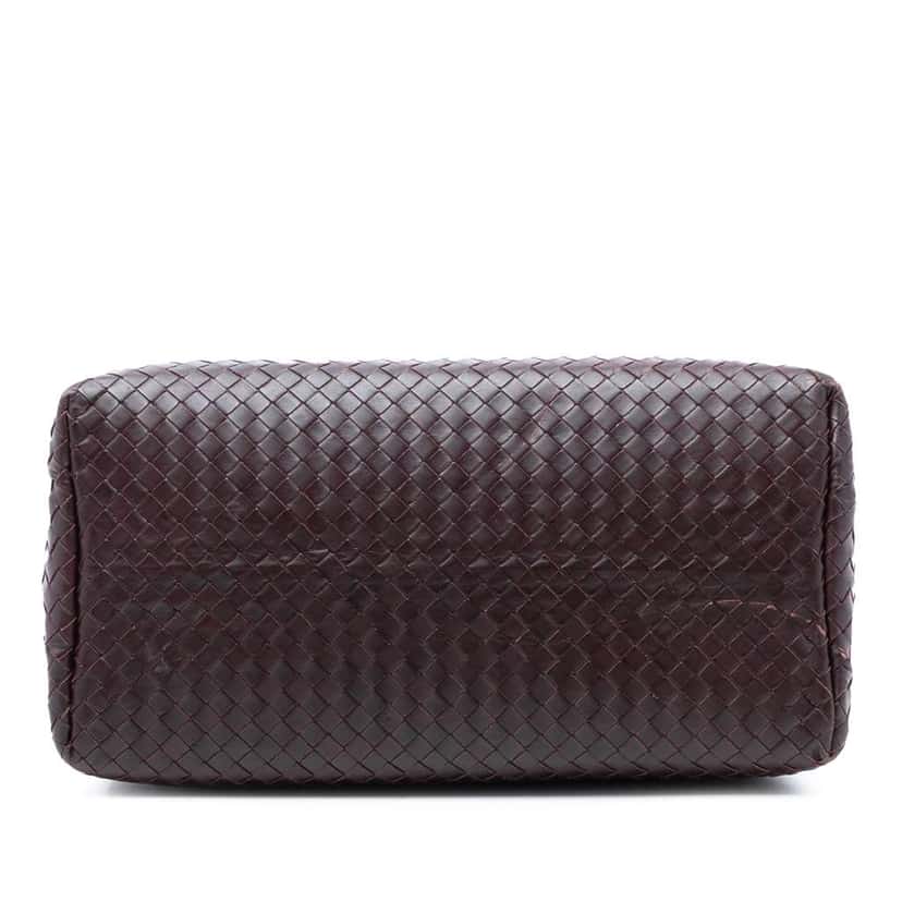 Bottega Veneta Medium Nappa Intrecciato Roma Tote Red Leather Very good condition - Inside View