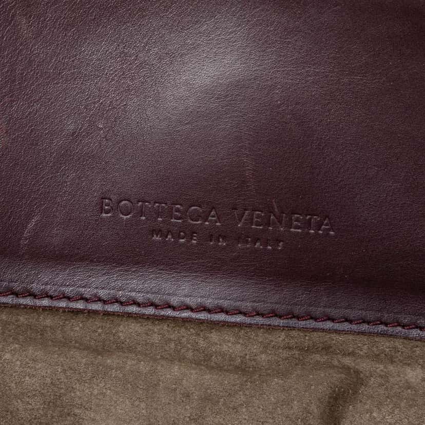 Bottega Veneta Medium Nappa Intrecciato Roma Tote Red Leather Very good condition - Box View