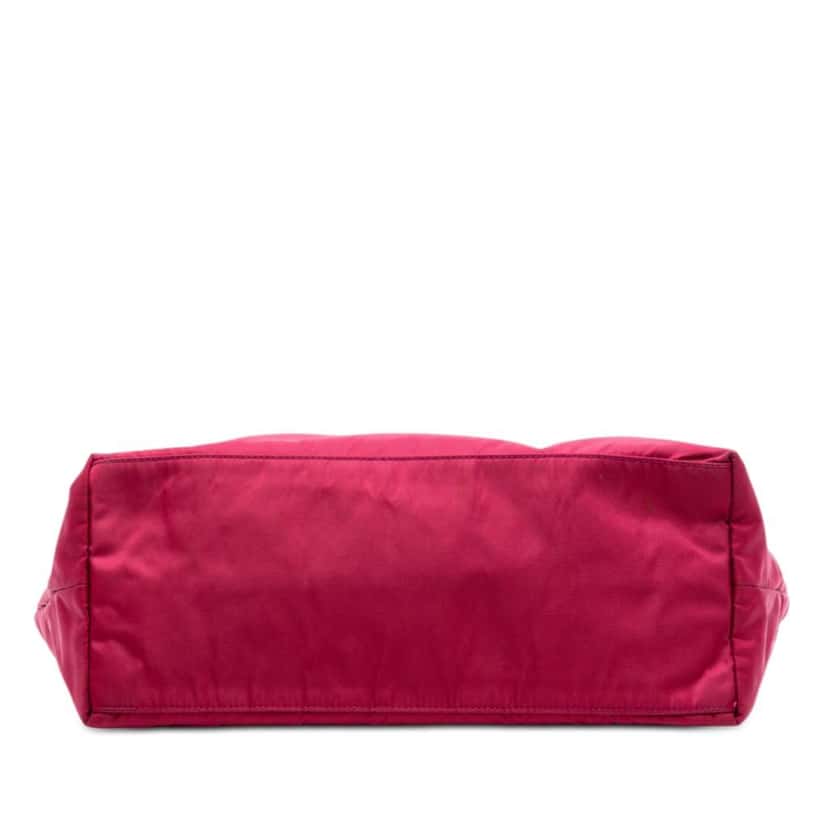 Prada Saffiano Trimmed Tessuto Open Convertible Tote Pink Very good condition - Inside View