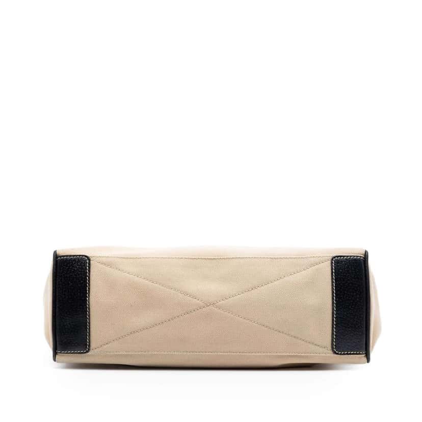 Prada Cinghiale Trimmed Canapa Shoulder Bag Brown Canvas Very good condition - Inside View