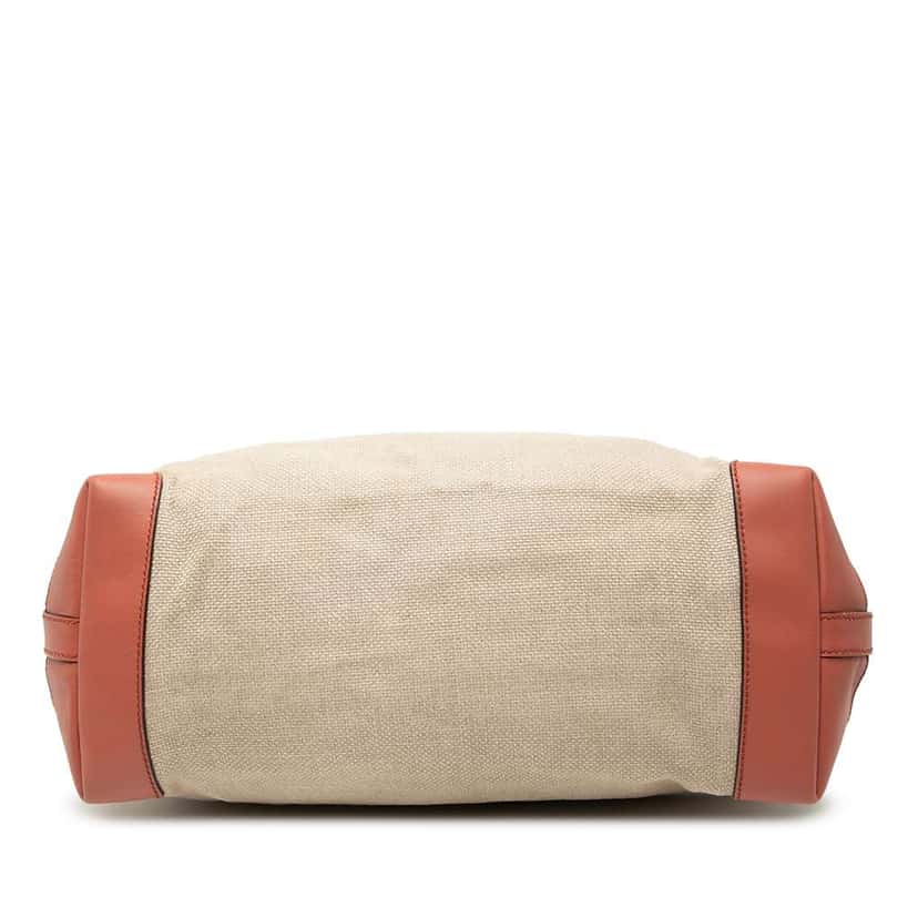 Gucci Medium Canvas Craft Tote Beige Canvas Good condition - Inside View