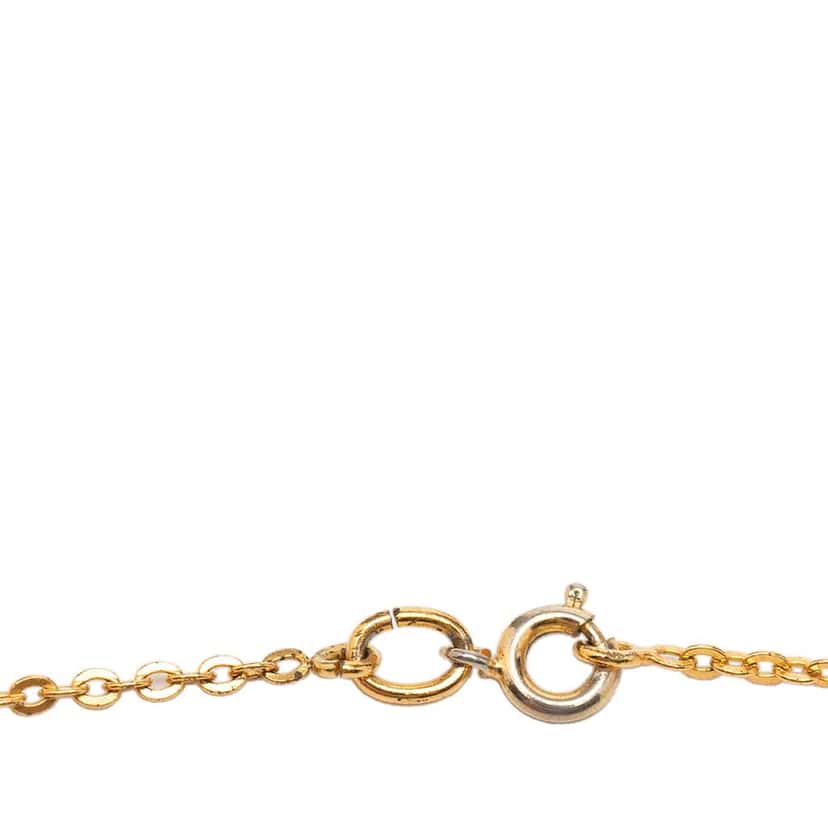 Chanel Gold Plated CC Pendant Chain Necklace Gold Metal Very good condition - Inside View