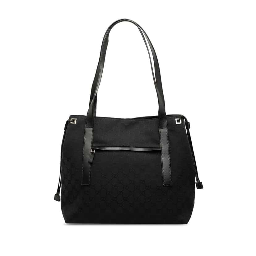 Gucci GG Canvas Tote Black Canvas Very good condition - Front View