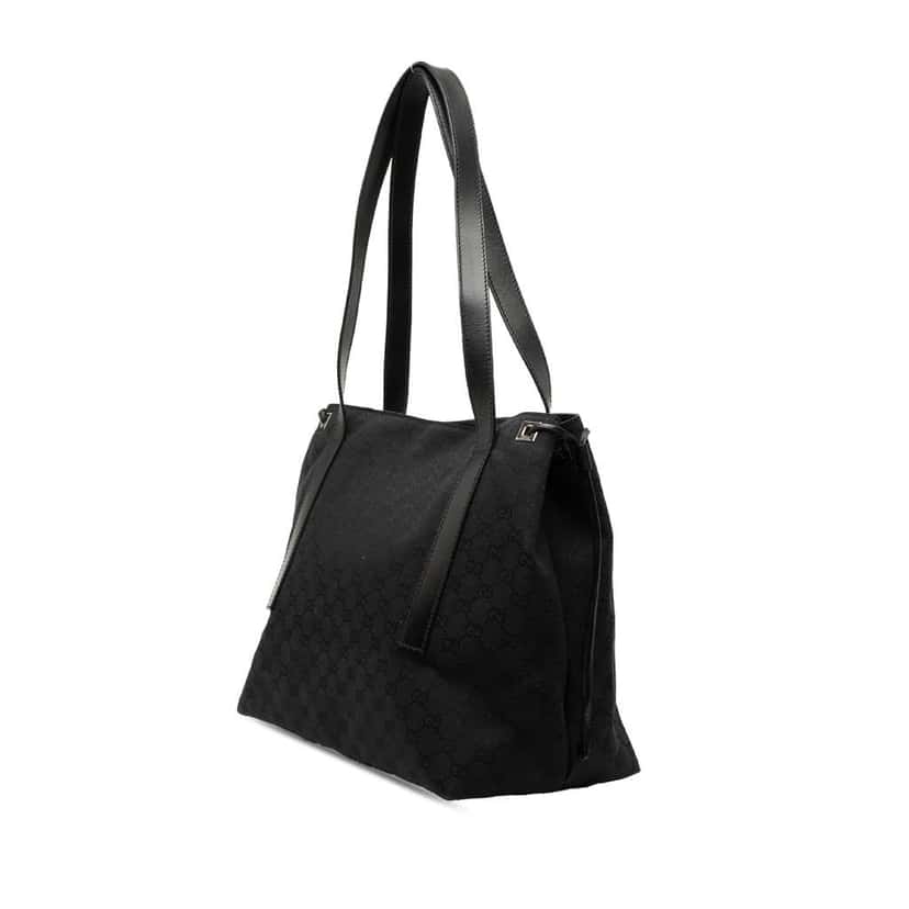 Gucci GG Canvas Tote Black Canvas Very good condition - Back View