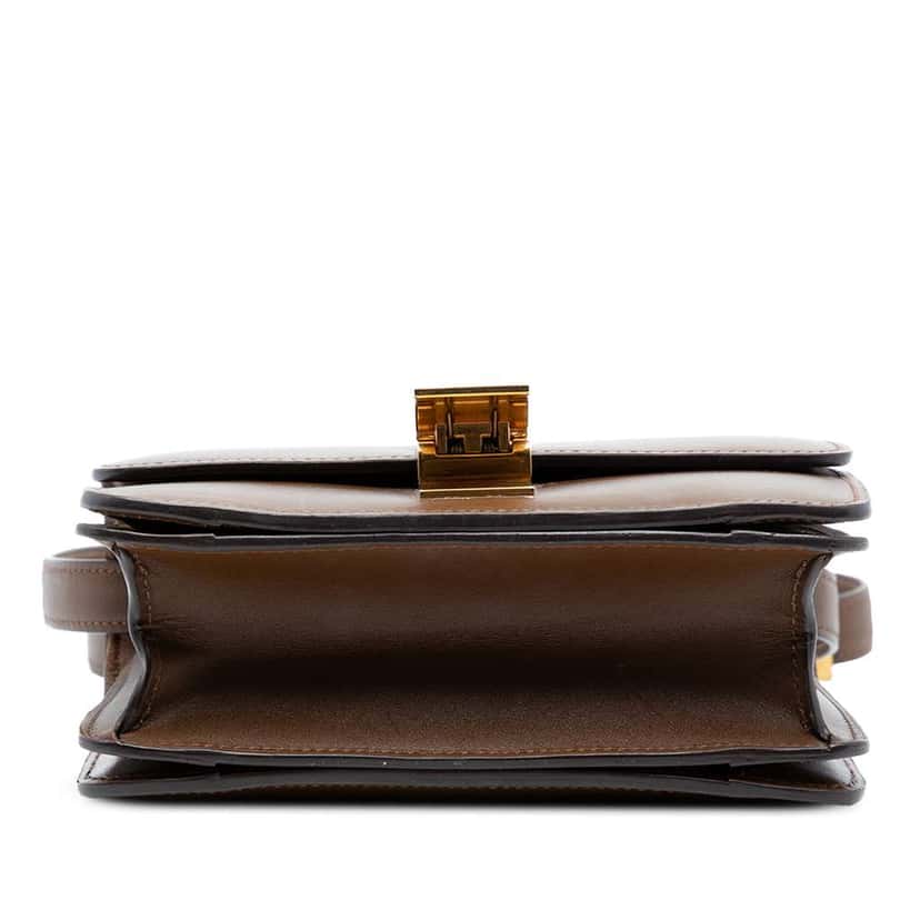 Celine Small Calfskin Classic Box Brown Leather Very good condition - Inside View