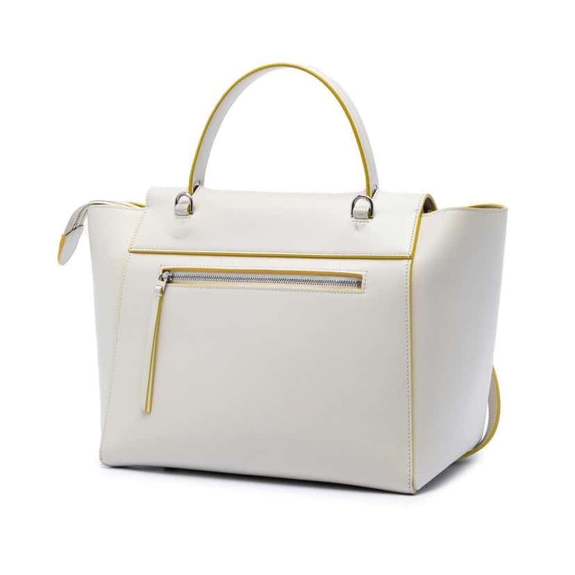 Celine Mini Smooth Calfskin Belt Bag White Leather Very good condition - Back View