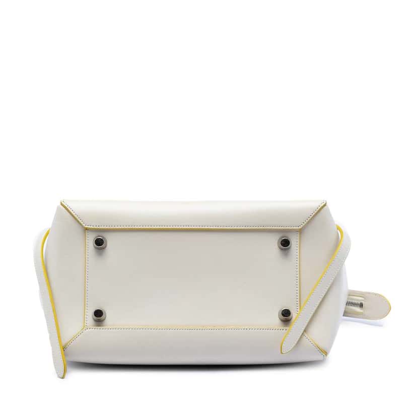 Celine Mini Smooth Calfskin Belt Bag White Leather Very good condition - Inside View