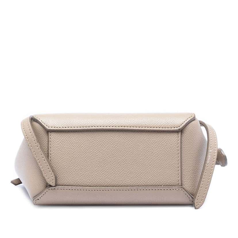 Celine Pico Grained Calfskin Belt Bag Brown Leather Very good condition - Inside View