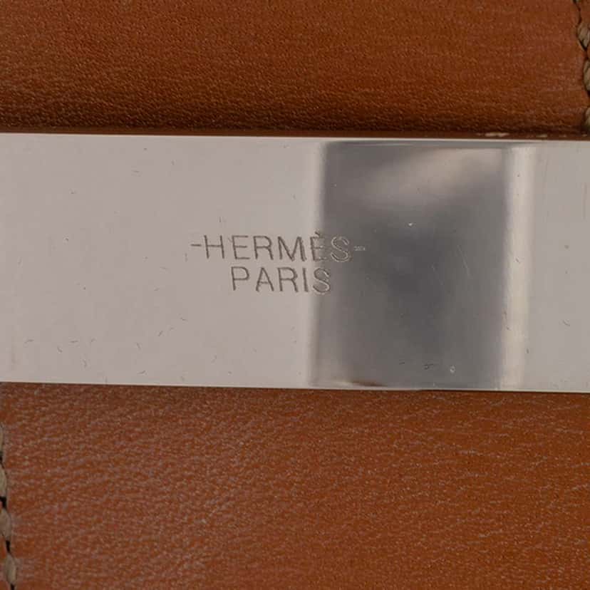 Hermès Swift Leather and Palladium Plated Collier de Chien Bracelet S Black Leather Very good condition - Model View