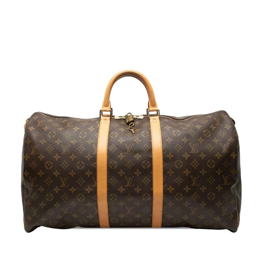 Louis Vuitton Monogram Keepall 55 Brown Very good condition - Front View
