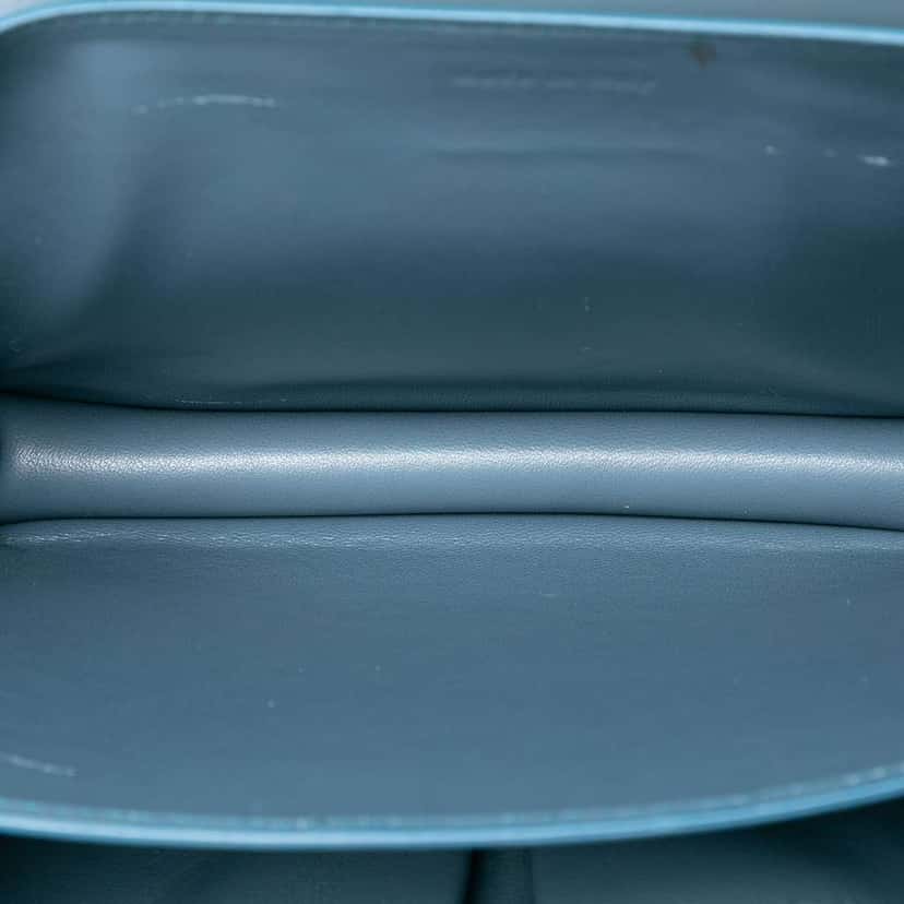 Celine Medium Calfskin Classic Box Blue Leather Very good condition - Model View