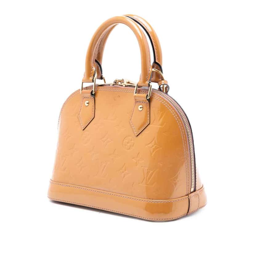Louis Vuitton Monogram Vernis Alma BB Brown Leather Very good condition - Back View