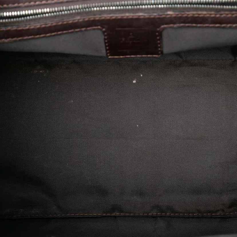 Fendi Small Zucca Canvas Twins Tote Brown Canvas Very good condition - Model View